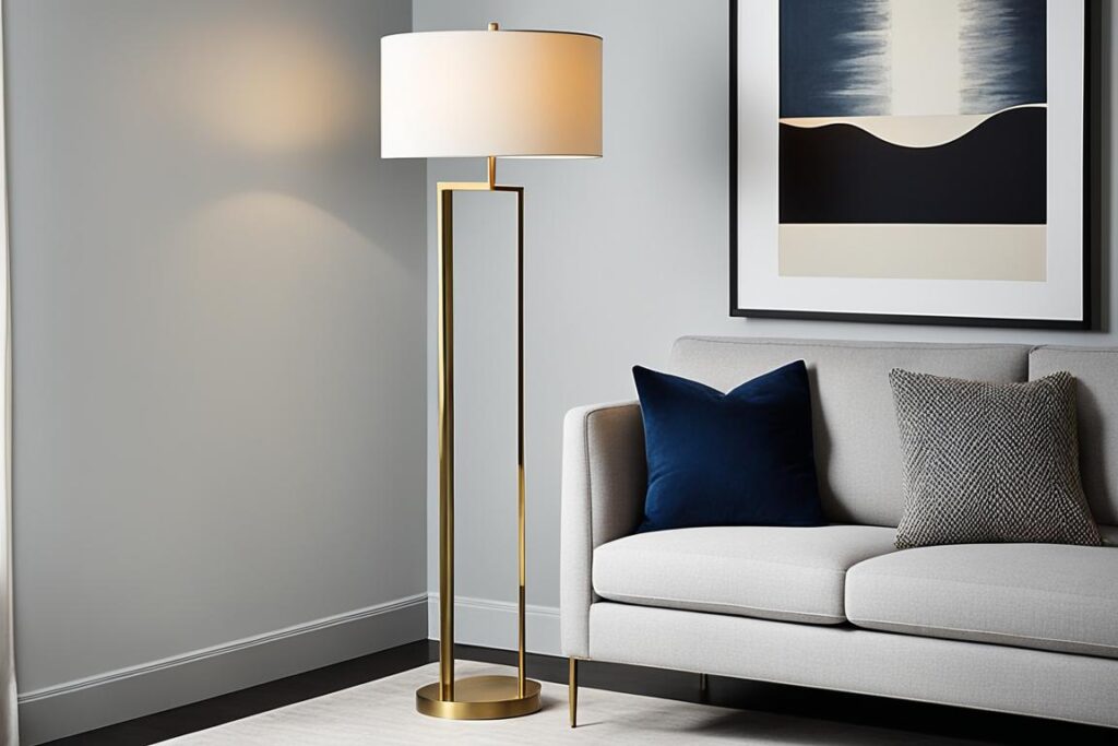 brass floor lamp